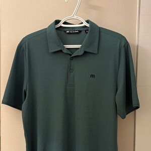 Travis Mathew Dark Green Polo Shirt